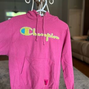Champion Reverse Weave Pink Hoodie
